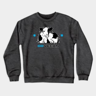 Go Vegan vegetarian plant based Crewneck Sweatshirt